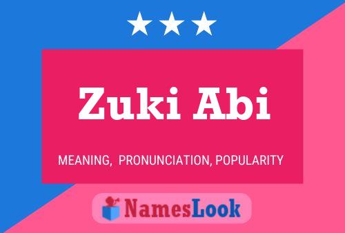 Poster del nome Zuki Abi