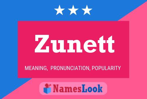 Poster del nome Zunett