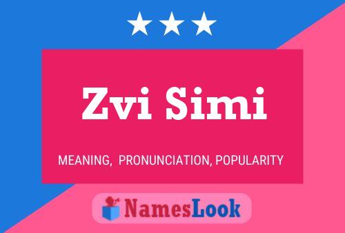 Poster del nome Zvi Simi