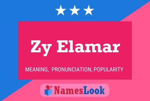 Poster del nome Zy Elamar