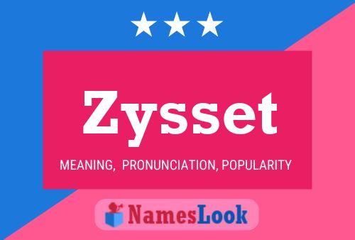 Poster del nome Zysset